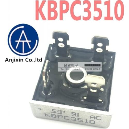 10pcs 100% orginal new single phase rectifier bridge KBPC3510 35A/1000V bridge stack square bridge SEP in stock