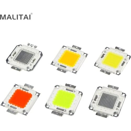 10W 20W 30W 50W 100W High Power Integrated LED lamp Chips SMD Bulb For Floodlight Spot light Warm white/Red/Green/Blue/RGB