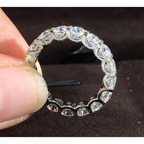 14K Au585 Gold Women Ring Moissanite Diamonds 0.2 Carart Round Luxury Elegant Party Engagement Anniversary Ring Trendy Present