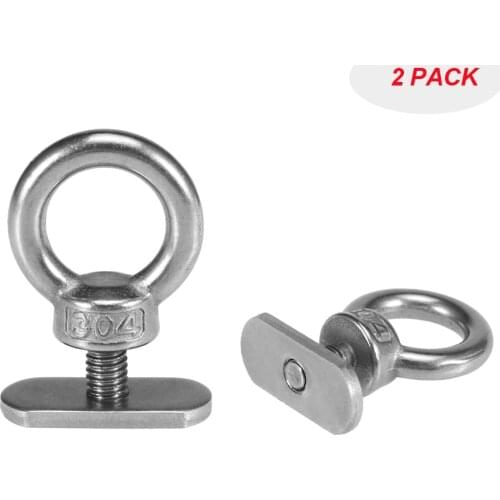2 Pack Kayak Track Mount Tie Down Eyelet for Bungee Cord Rope kayak accessories