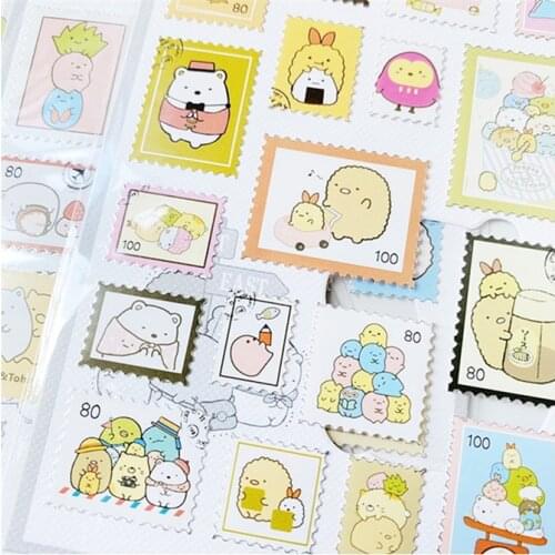 25pcs/lot Journal Sumikko gurashi paper stamp sticker Decorative adhesive for diary letter scrapbook Stationery