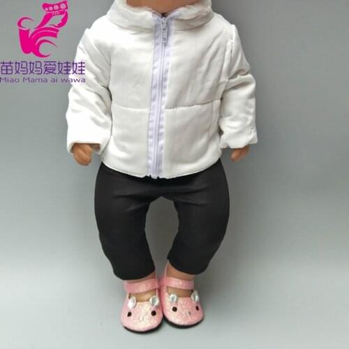 40cm Born Baby Doll Down Jacket Clothes for 18inch 40cm Bebe New Born Doll Oufits Doll Accessory Baby