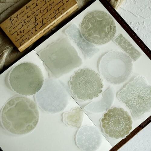 50pcs Retro Lace Style Stickers Scrapbooking/Card Making/Journaling Project DIY L12