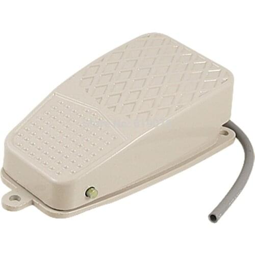 AC 220V 10A SPDT NO NC Antislip Metal Momentary Electric Power Foot Pedal Switch