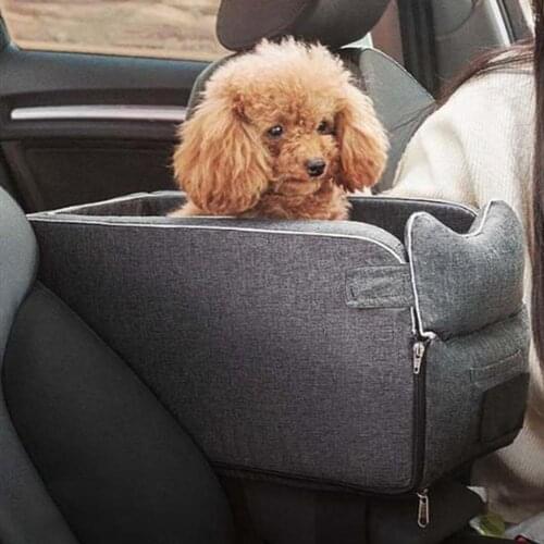 Small Dog Car Seat Pet Safety Seat Removable Washable Pet Bed For Small Pet Cat Dogs Safety Travelling Mesh Bag In Car Bag