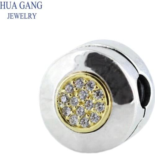 Fine jewelry 100% S925 Sterling Silver charm beads fit pandora Original Bracelet DIY