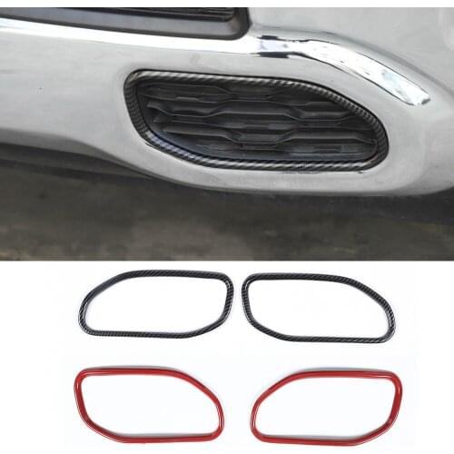 ABS Front Bumper Grille Decoration Cover Trim for Dodge Ram 1500 2018+ Exterior Car Accessories