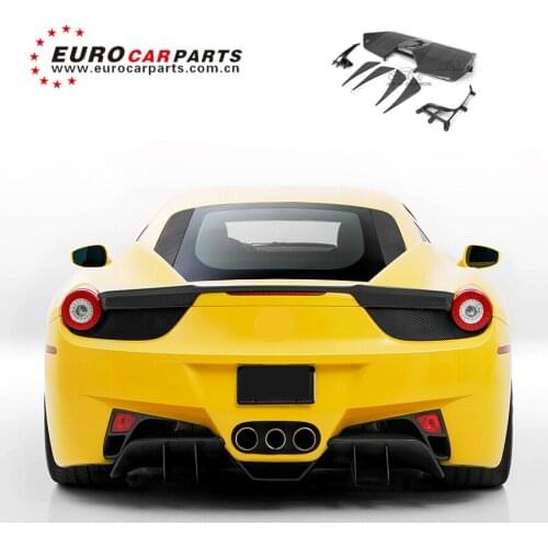 FR 458 carbon finber diffuser for FR 458 to V style carbon finber rear diffuser 458 spoiler