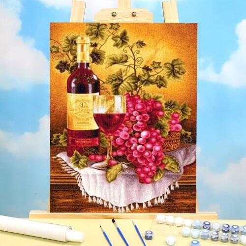 Fruit Kitchen DIY Painting By Numbers Kit Acrylic Paints 40*50 Painting On Canvas Home Decoration Crafts Adults Handicraft