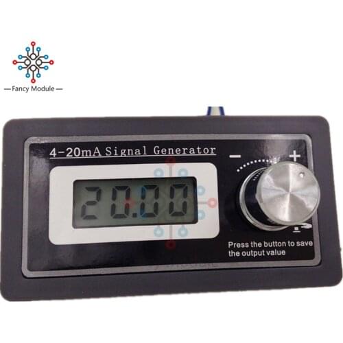 DC 24V LCD Digital Signal Generator 4-20mA Adjustable PLC Current Transmitter Tester Two Wire Output Dynamic Test