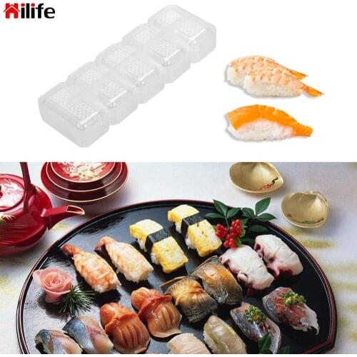 Sushi Making Tools Sushi Mold DIY Sushi Maker Japan Onigiri Rice Mold Food Press 5 Rolls Kitchen Bento Accessories