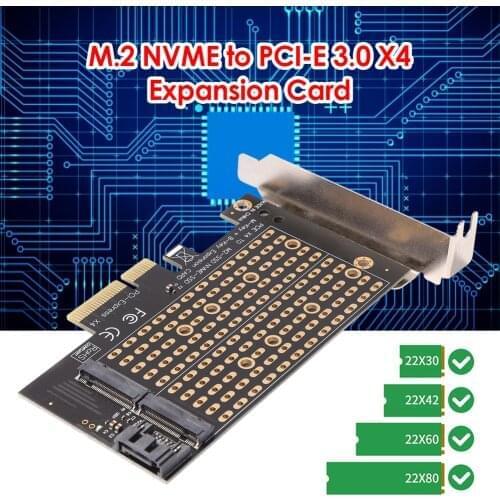 PCIe to M2/M.2 Adapter Card M2 NGFF SSD M2 PCIE 3.0 X4 to SATA M Key + B Key Expansion Card Computer Accessories