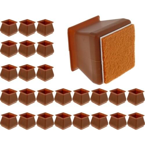 24pcs Silicone Chair Caps Table Foot Pads Furniture Leg Protection Cover Table Feet Pad For Chair Leg Floor Anti-slip Table Legs