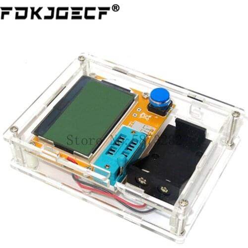 LCR-T4 ESR Meter Transistor Tester Diode Triode Capacitance Mos Mega328 Transistor Tester + CASE (not Battery)