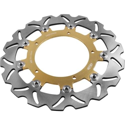 LUCKMART Golden Front Brake Disc Rotor Fit Yamaha FZ6 600 04-08 FZ6 Fazer S2 600 MT03 660 Motorcycle Accessories