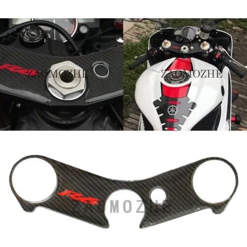 Motorcycle Carbon ADESIVI 3D Sticker Decal Emblem Protector Tank Pad stompgrip For Yamaha YZF-R6 R6 2006-2008 2014 2015 2016