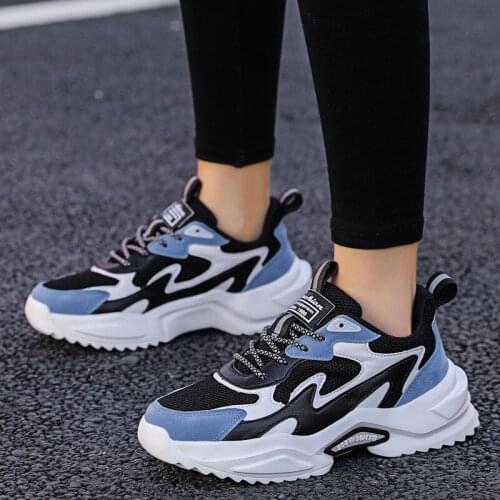 Large size mens shoes 2021 new fashion trend casual shoes couple thick-soled casual sports running shoes womens shoes
