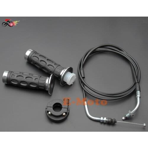 Throttle Twist Grip Set With 7/8" Scooter HOLDER HOUSING Throttle Cable For GY6 50cc 80cc 125cc 150cc NEW