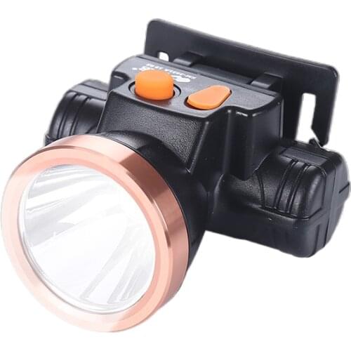 Lithium battery headlights 5 watt mini trumpet rechargeable led flashlight miner wearing a light long-range highlight