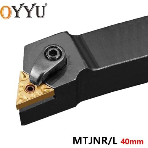 OYYU Carbide Inserts MTJNR MTJNL 4040 Lathe Cutter Shank MTJNR4040R22 MTJNL4040P22 MTJNR4040R16 MTJNL4040R16 Turning Tool Holder