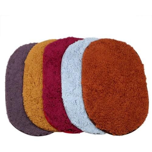 Non slip Bath Mats Absorbent Bathroom Carpets Bedroom Mat 40x60cm Doormat Floor Rugs Soft Memory Foam Oval