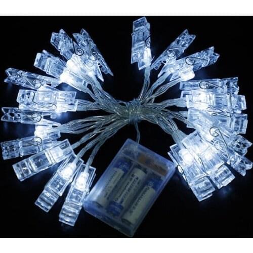 Navidad LED Indoor Decorative Fairy Lights LED Clips For Photoes Christmas Holiday BIrthday Party Decorationluces led decoracion