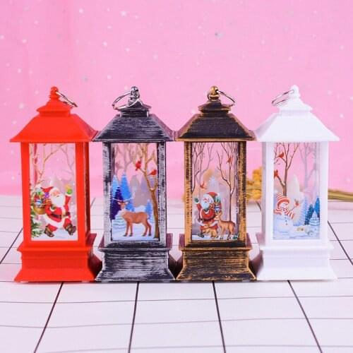 Christmas Dream House Santa Claus Light Creative Resin Crafts Nordic Ins Style Home Decoration Small Pendulum Art Night Light