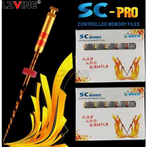 SC-PRO Dental Controlled Memory NITI Files 21/25/31mm mixed 6Pcs open file hand engine endo motor handpiece Dentist dentistry
