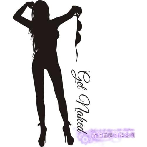 Sexy Girl Decal Beauty Body Naked Sticker Wall Bathroom Woman Girl Wall KTV Pub Bar Shop Sticker
