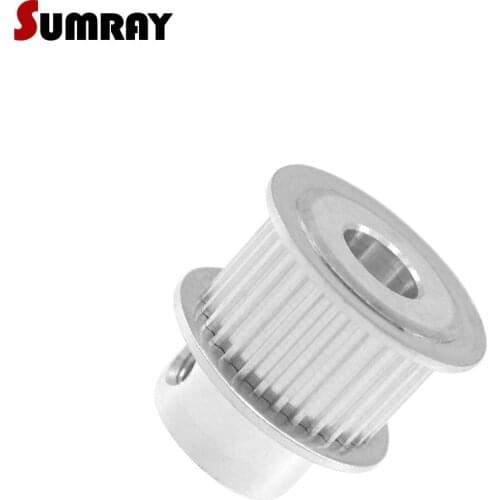 SUMRAY MXL 30T Timing Pulley 5/6/6.35/7/8/10mm Inner Bore Synchronous Wheel Pulley 11mm Belt Width Motor Belt Pulley 2PCS