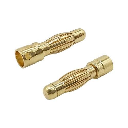 10pair 2/3/3.5/4mm Bullet Banana Plug Bullet Female Male Connectors Banana Plug for RC Motor ESC Battery Part Gold Plated Wiring
