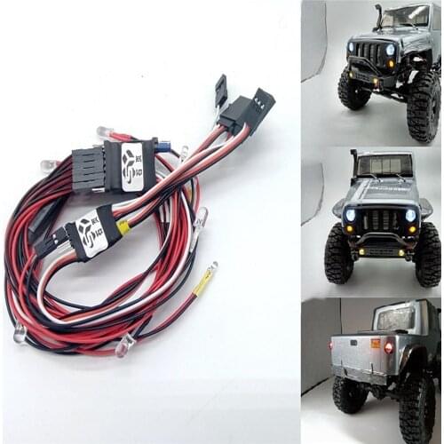Waterproof LED Linkage Lights DIY Modification Kits for MST CFX-W JP1 RC Car Shell Upgrade Parts