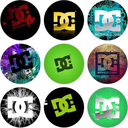 Stickerbomb Dc Skate Bmx Icons Pins Badge Decoration Brooches Metal Badges For Backpack Decoration 58mm