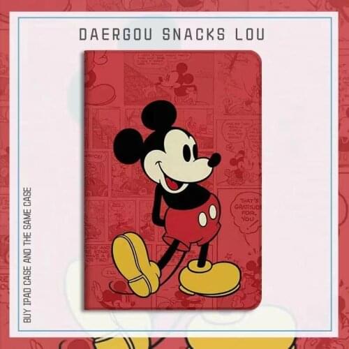 2021 Disney Mickey Minnie Graffiti Tablet Case iPad 10.2 2019 Case iPad Mini 1 2 3 Case 9.7 2017/18 iPad Air