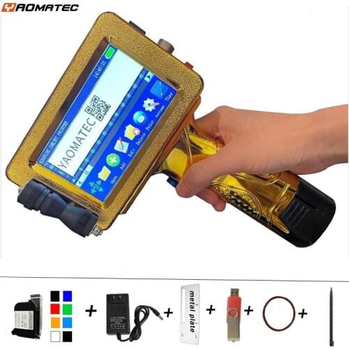 24 languages 12.7mm variable QR Bar batch code date number logo expiry date label hand jet handheld thermal inkjet TIJ printer