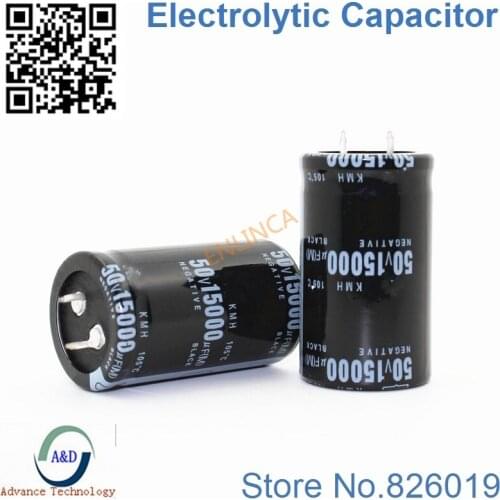 4pcs/lot 50V 15000UF Radial DIP Aluminum Electrolytic Capacitors size 30*50 15000UF 50V Tolerance 20