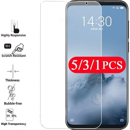 5/3/1Pcs protective film for meizu 16 16x 16xs 16th plus 16s pro tempered glass phone screen protector on the glass smartphone