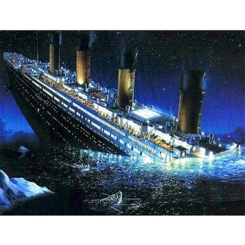 5D DIY Diamond Painting Movie Titanic Picture Handmade Diamond Embroidery Cross Stitch Home Decor Gift Full Square Diamond