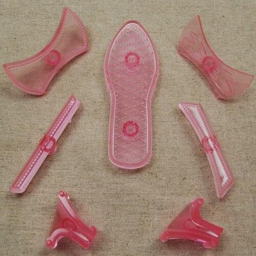 7PCS/SET Plastic Cake Mold Lady Shoe Fondant Cutter Women Cake Decorating Tool Kitchen