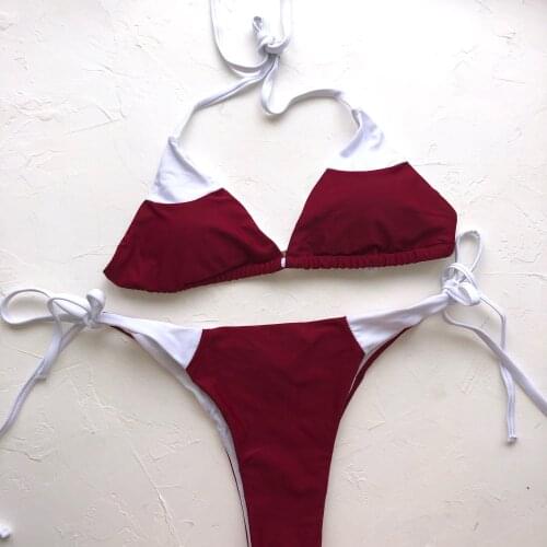 BANDEA Womens Bodysuit Sexy Bikini Set Hot Stamp Sport Swimwear Push-Up Padded Swimsuit Vintage Ladies Sexy Split Swimsuit