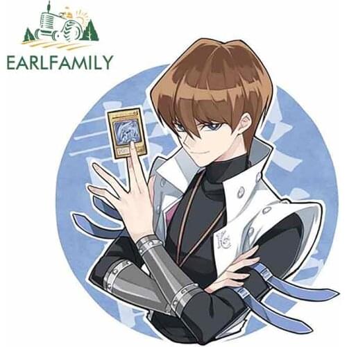 EARLFAMILY 13cm x 12cm For Duel Monsters Anime Car Sticker Sunscreen Decal Vinyl Material Campervan Surfboard Decoration