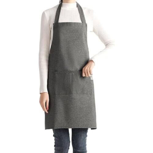 Apron sleeveless household kitchen adult apron cooking accessories aprons for woman korean kitchen supplies apron dress