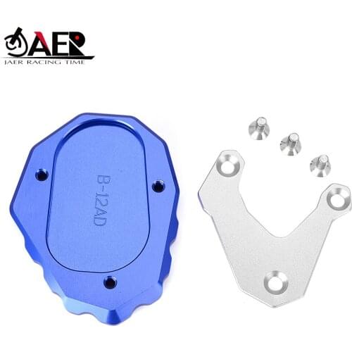 JAER Stainless Steel Side Stand Kickstand Plate Side Extension Support for BMW R1200GS LC ADV 2013-2019,not for lowered vehicles