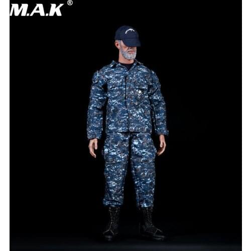 1/6th U.S. NAVY Marine Training Uniform Camouflage Suit Clothes with Baseball Cap Accessory Set for 12 inches Action Figure