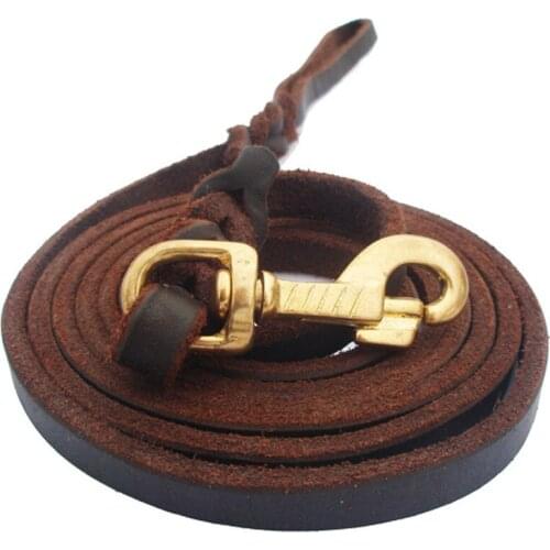 4 foot leather dog leash, brown leather dog leash, long leather dog leash, 4ft leather dog leash, quality leather dog leads