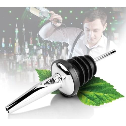 Kitchen Barware Bar Tools Stainless Steel rubber Metal Head Wine Bottle Stopper Nozzle Pourer 5pc/lot