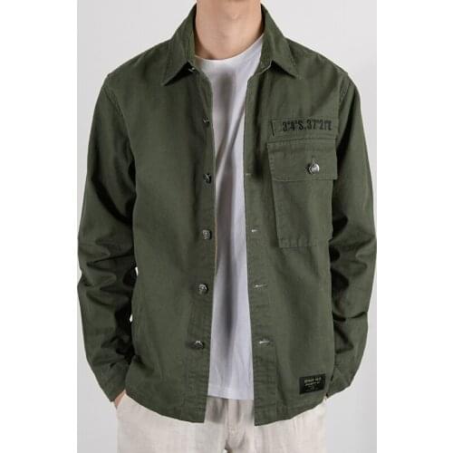 Autumn and spring long-sleeved pure cotton jackets men brand fashion jacket for men solid comfortable jacket mens Jaqueta jas