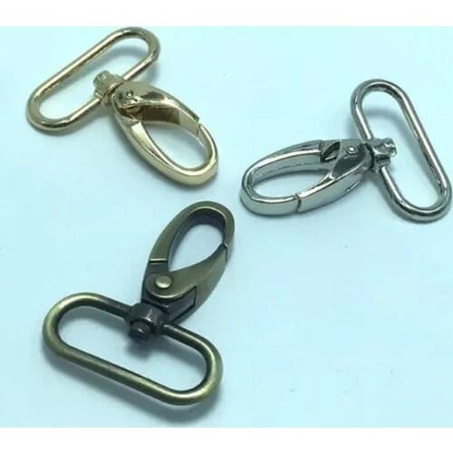 Metal Bag Buckle Key Ring Lobster Clasps Swivel Trigger Clips Snap Buckles Hooks for Bags DIY Connection Accessories