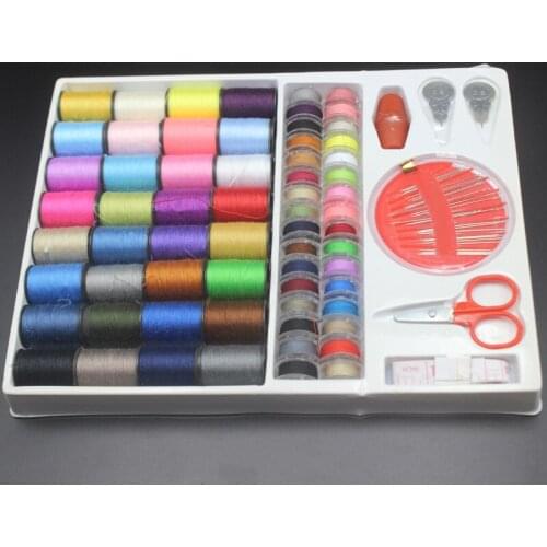1 Set Home Use Multifunction Sewing Patchwork Stitching Needlework Suit 28 Colors Sewing Thread Ruler Scissors Set Tools