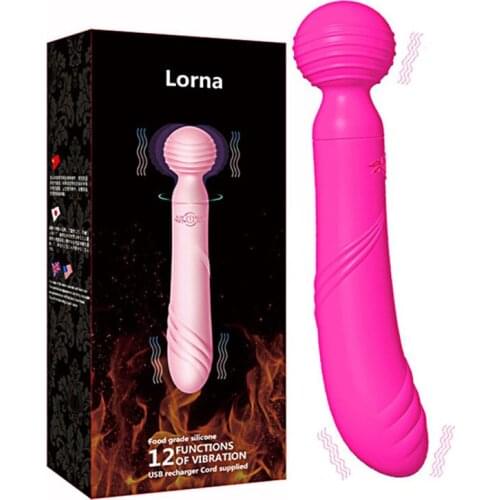 Powerful Two Head Dildo Vibrator AV Magic Wand Sex Toys for Women Couple G Spot Massager Clitoris Stimulator Goods for Adult 18